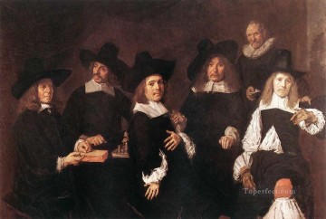  Golden Oil Painting - Regents portrait Dutch Golden Age Frans Hals
